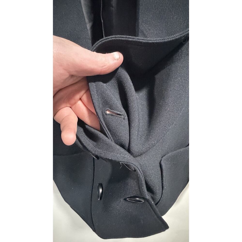 Alfani Jacket Womens 10 Black Double Breasted Mid Blazer Corpcore - Picture 4 of 7
